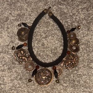 Vintage Amy Kahn Russell Year of the Dragon Bronze Necklace